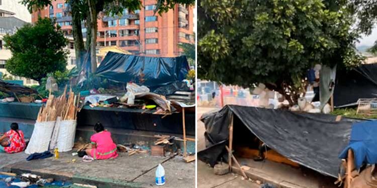 Indígenas de Bagadó cumplen un mes a la intemperie en Ibagué, a la espera de retornar al Chocó