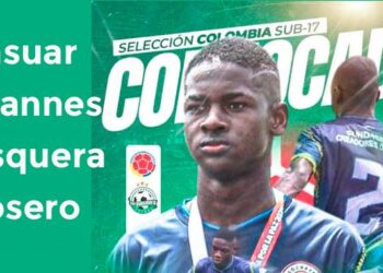 El istmineño Yasuar Mosquera fue llamado a la Selección Colombia Sub-17