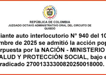 Quibdó Acandí admiten acción popular Minsalud