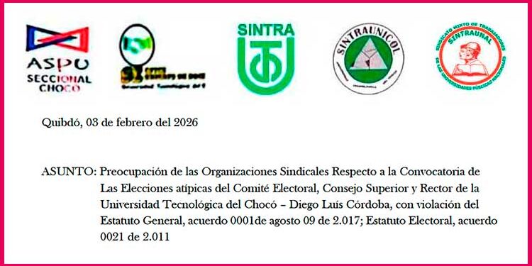 Chocó sindicatos UTCH