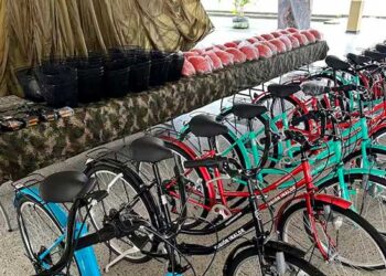 Lloró: entrega de bicicletas en Boraudo
