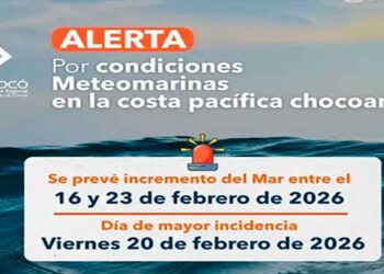 ¡Alerta! Condiciones meteomarinas adversas en la Costa Pacífica chocoana