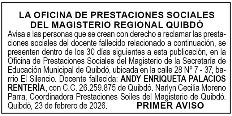 Edicto Quibdó