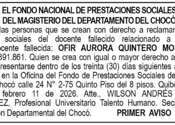 Edicto Tadó Chocó