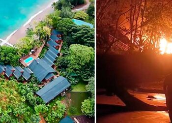 Bahía Solano: incendio destruyó hotel en Huina