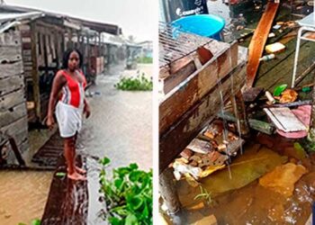 Unguía: creciente del río Atrato afecta cabecera municipal y corregimiento de Marriaga