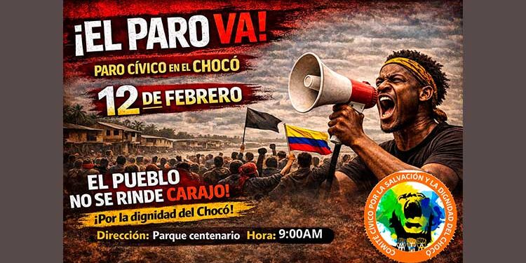 Paro cívico en el Chocó de 24 horas