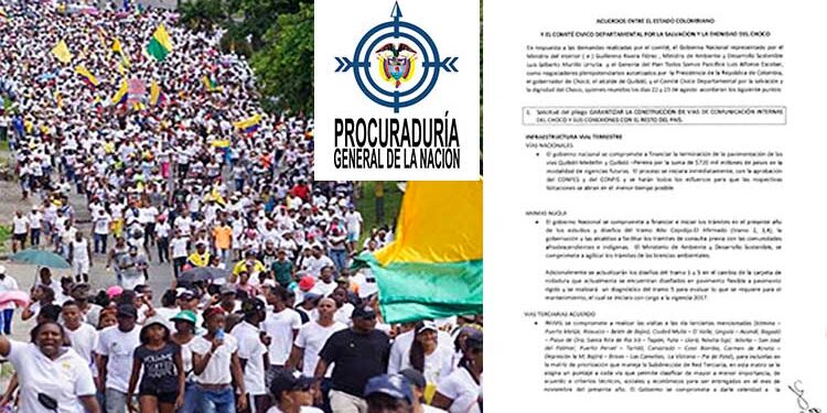 Procuraduría hace seguimiento en terreno a compromisos del Paro Cívico del Chocó