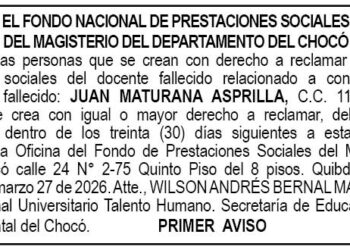 Edicto Quibdó Chocó