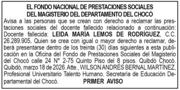 Edicto Chocó