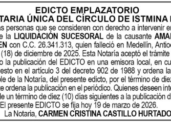 Edicto Istmina Chocó