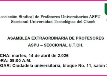 Aspu Chocó UTCH asamblea profesores
