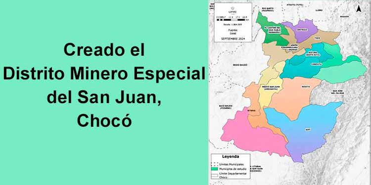 Creado el Distrito Minero Especial del San Juan, Chocó