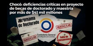 Chocó: deficiencias críticas en proyecto de becas de doctorado y maestría por más de 41 mil millones