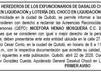 Edicto Dasalud Chocó