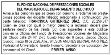 Edicto Chocó