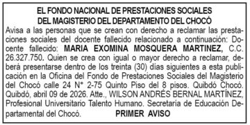 Edicto Quibdó Chocó