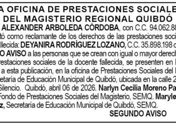 Edicto Quibdó Chocó