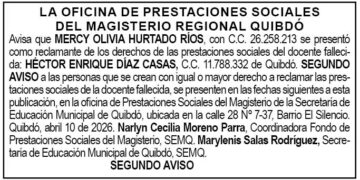 Edicto Quibdó Chocó
