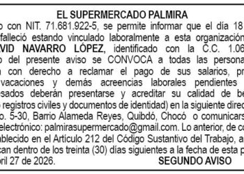 Edicto Quibdó Chocó