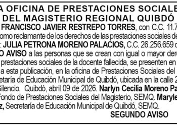 Edicto Quibdó Chocó