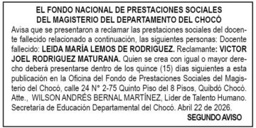 Edicto Chocó