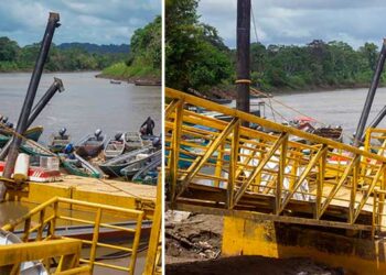 Medio Baudó: prohíben uso del muelle de Puerto Meluk por graves daños en su estructura