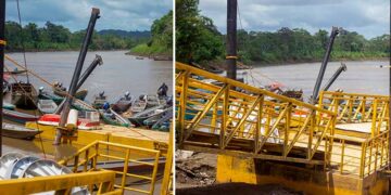 Medio Baudó: prohíben uso del muelle de Puerto Meluk por graves daños en su estructura