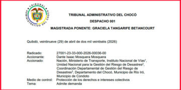 Admiten demanda en favor de los habitantes de Río Iró
