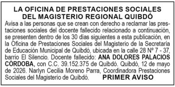Edicto Quibdó Chocó