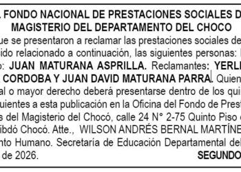 Edicto Chocó