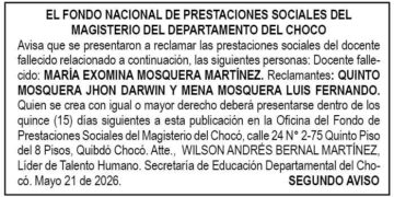 Edicto Chocó
