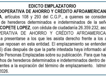 Edicto Chocó