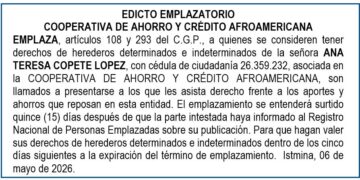Edicto Chocó