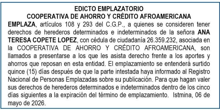 Edicto Chocó