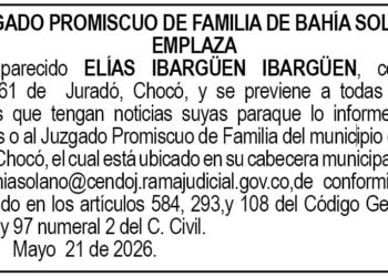 EdictoBahía Solano Chocó