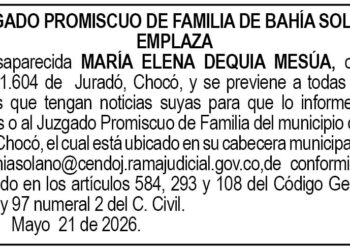 EdictoBahía Solano Chocó