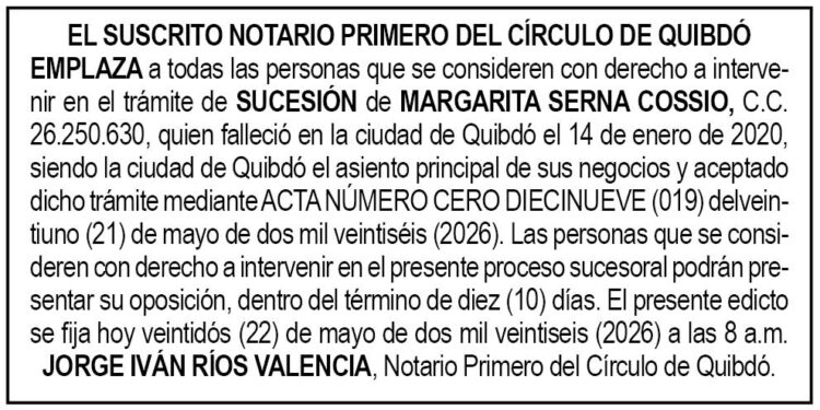 Ediccto Quibdó Chocó