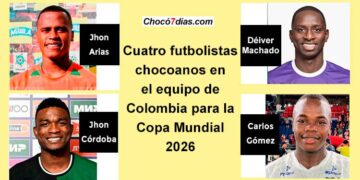 C𝘂𝗮𝘁𝗿𝗼 futbolistas 𝗰𝗵𝗼𝗰𝗼𝗮𝗻𝗼𝘀 𝗲𝗻 el equipo 𝗱𝗲 𝗖𝗼𝗹𝗼𝗺𝗯𝗶𝗮 𝗽𝗮𝗿𝗮 𝗲𝗹 𝗠𝘂𝗻𝗱𝗶𝗮𝗹 2026