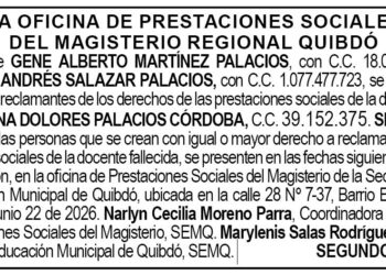 Edicto Quibdó Chocó