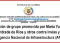 Chocó Acción de grupo promovida por María Yarley Andrade de Ríos y otros contra Invías y la Agenncia Nacional de Infraestructura (ANI)