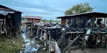 Incendio en Domingodó, Carmen del Darién, Chocó: un muerto y seis viviendas en cenizas