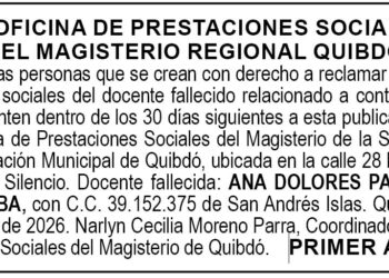 Edicto Quibdó Chocó