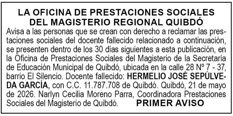 Edicto Chocó