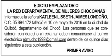Edicto Chocó