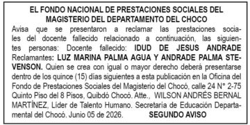 Edicto Chocó
