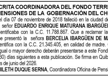 Edicto pensiones Chocó