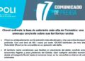 Chocó enfrenta la tasa de extorsión más alta de Colombia