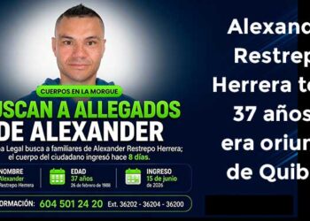 Chocó: Buscan familiares de hombre de Quibdó que permanece sin reclamar en morgue de Medellín