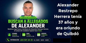Chocó: Buscan familiares de hombre de Quibdó que permanece sin reclamar en morgue de Medellín